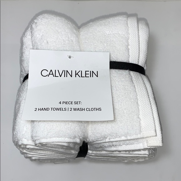 Calvin Klein Bath Calvin Klein Hand Towels Wash Cloths Set4piece